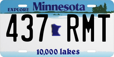 MN license plate 437RMT