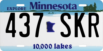 MN license plate 437SKR
