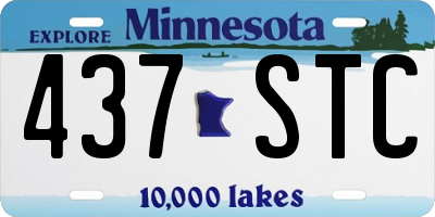 MN license plate 437STC