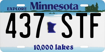 MN license plate 437STF