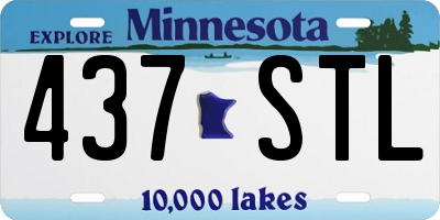 MN license plate 437STL