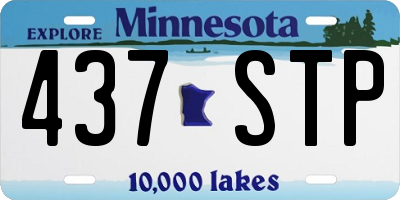MN license plate 437STP