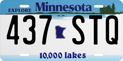 MN license plate 437STQ