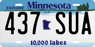 MN license plate 437SUA