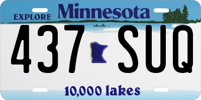 MN license plate 437SUQ