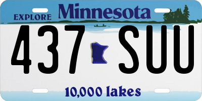 MN license plate 437SUU