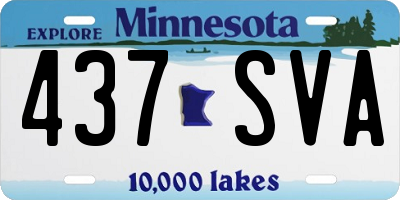 MN license plate 437SVA