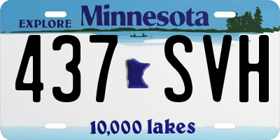 MN license plate 437SVH