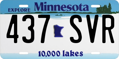 MN license plate 437SVR