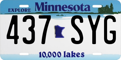 MN license plate 437SYG