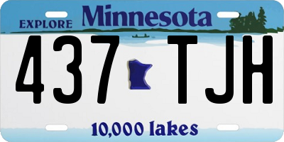 MN license plate 437TJH