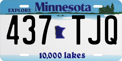 MN license plate 437TJQ