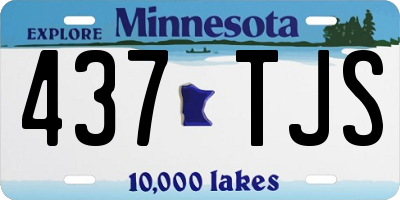 MN license plate 437TJS