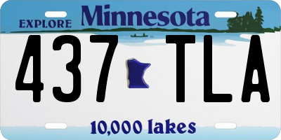 MN license plate 437TLA