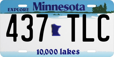 MN license plate 437TLC