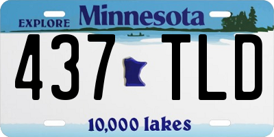 MN license plate 437TLD