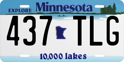MN license plate 437TLG