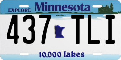 MN license plate 437TLI