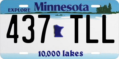 MN license plate 437TLL
