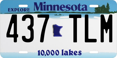 MN license plate 437TLM