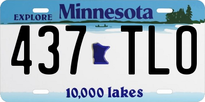 MN license plate 437TLO