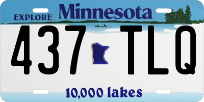 MN license plate 437TLQ