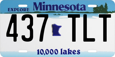 MN license plate 437TLT