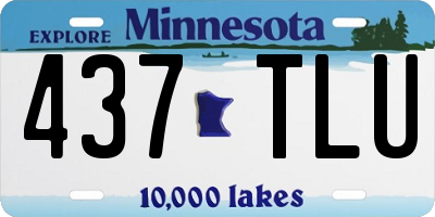 MN license plate 437TLU