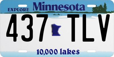 MN license plate 437TLV