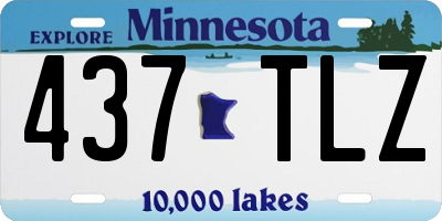 MN license plate 437TLZ
