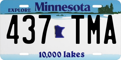 MN license plate 437TMA