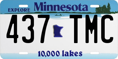MN license plate 437TMC