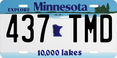 MN license plate 437TMD