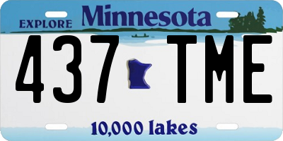 MN license plate 437TME