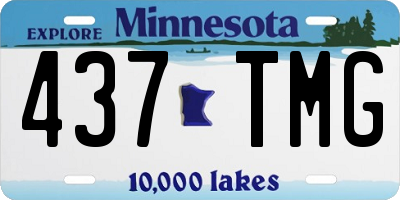 MN license plate 437TMG