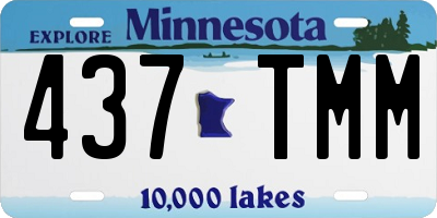 MN license plate 437TMM