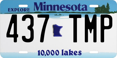 MN license plate 437TMP
