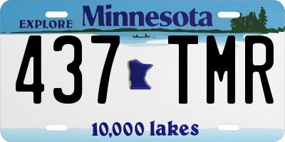 MN license plate 437TMR