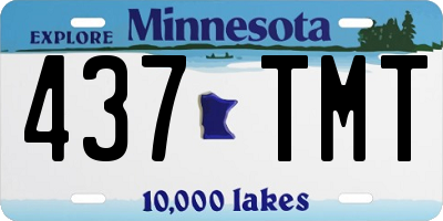 MN license plate 437TMT
