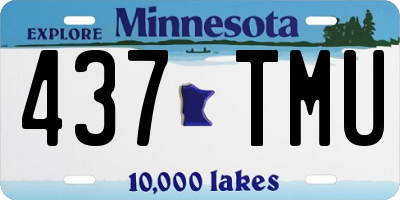 MN license plate 437TMU