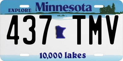 MN license plate 437TMV