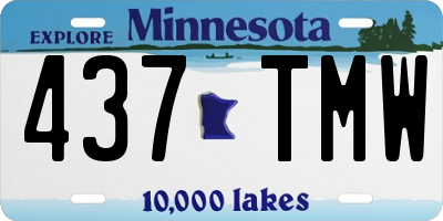 MN license plate 437TMW