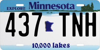 MN license plate 437TNH