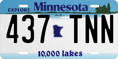 MN license plate 437TNN
