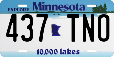 MN license plate 437TNO