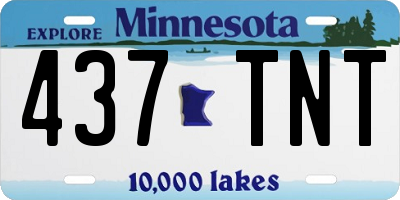 MN license plate 437TNT