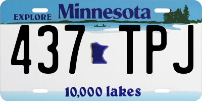 MN license plate 437TPJ