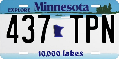 MN license plate 437TPN