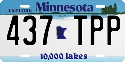 MN license plate 437TPP