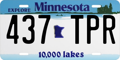 MN license plate 437TPR